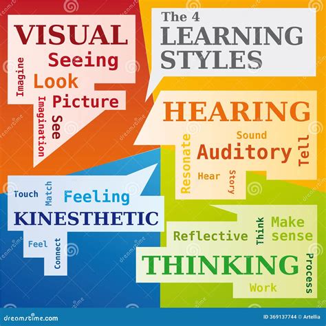 What are the four thinking learning styles