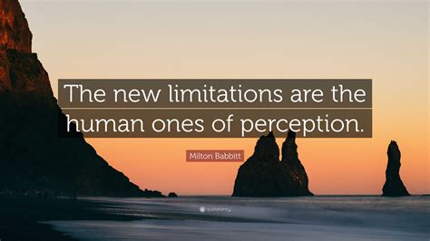What are the limitations of perception