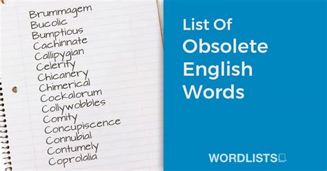 What are the obsolete words
