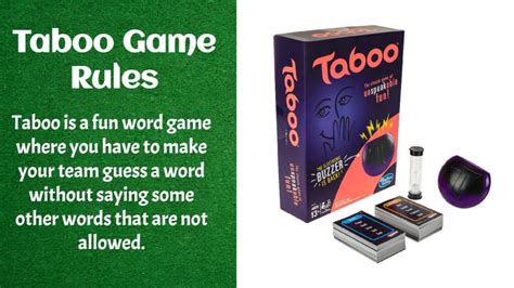 What are the rules to taboo
