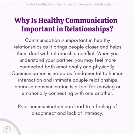 What are two examples of effective communication in a romantic relationship