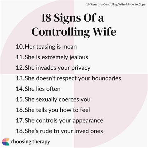 What causes a woman to be controlling