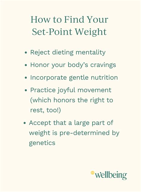 What determines your set point