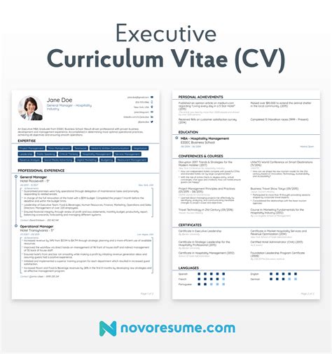 What do you write in a professional CV