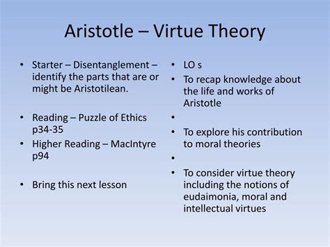 What does Aristotle define virtue as