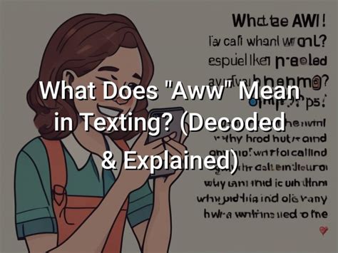 What does Aww mean in texting