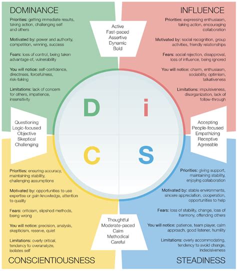What does DiSC stand for in personality test