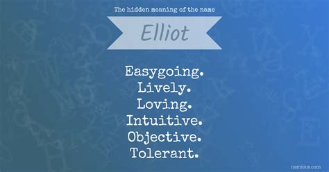 What does Elliot mean