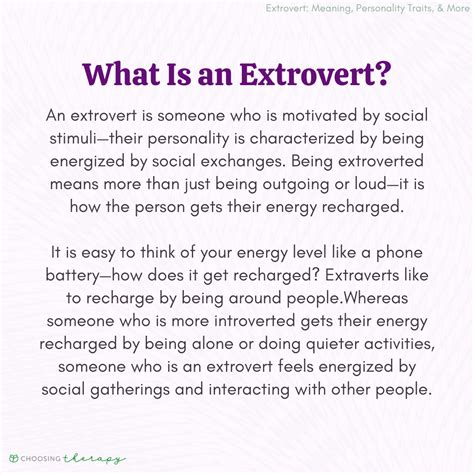 What does ExtrOversion mean in psychology