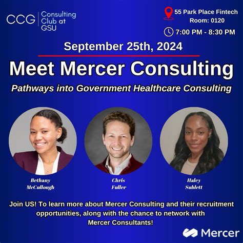 What does Mercer consulting do