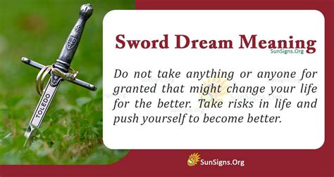 What does a sword mean in a dream