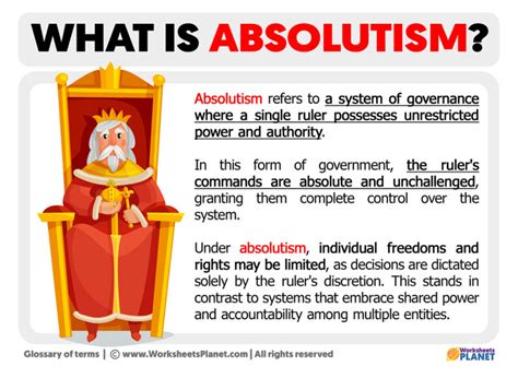 What does absolutism mean in history