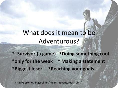 What does adventurous mean
