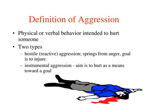 What does aggression mean