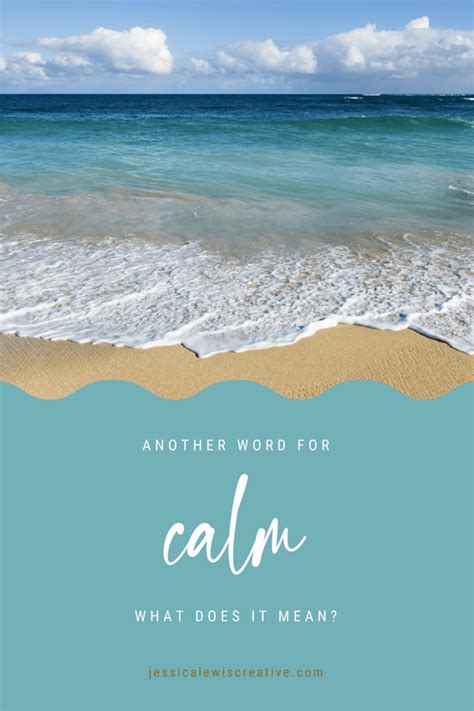 What does calm mean in a text