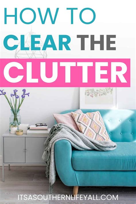 What does cleaning clutter mean