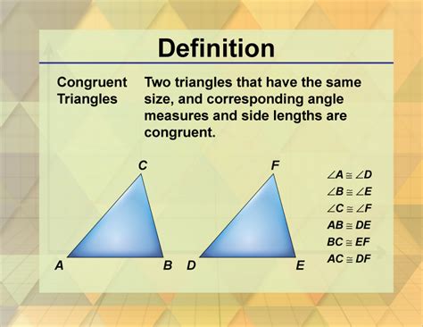What does congruent mean in math