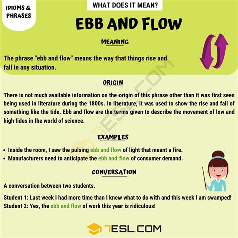 What does ebb and flow mean metaphorically
