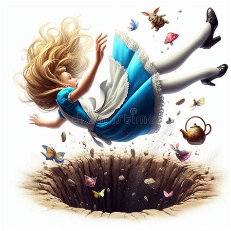 What does falling down the rabbit hole mean