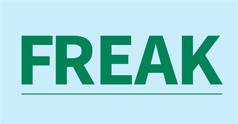 What does freak mean sexually