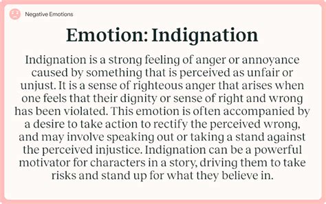 What does indignation mean example