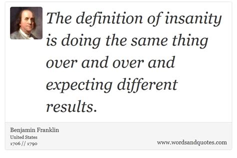 What does insanity mean in English