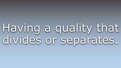 What does it mean if someone is divisive