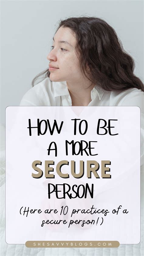 What does it mean to be a secure person