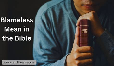 What does it mean to be blameless in the Bible
