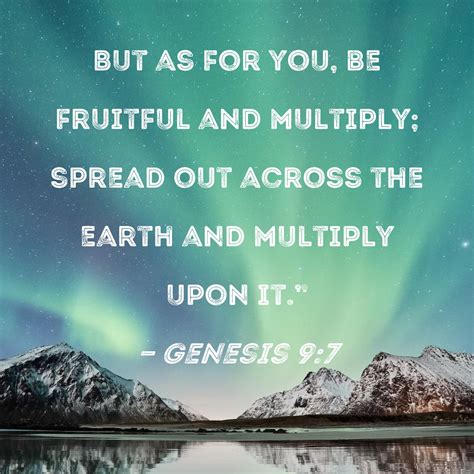 What does it mean to be fruitful and multiply in Genesis