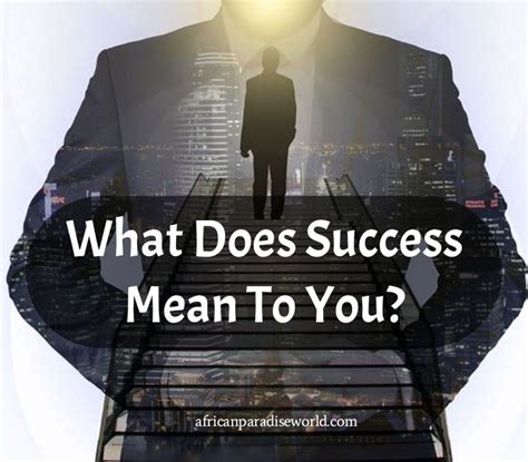 What does it mean to be success driven
