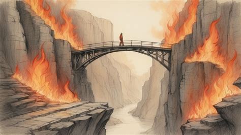 What does it mean to burn a bridge