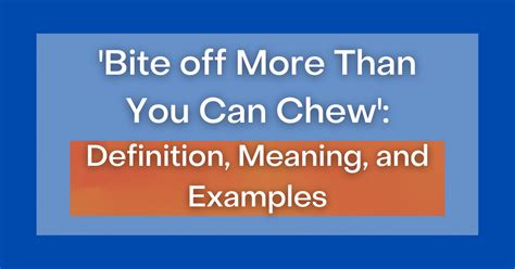 What does it mean to chew your words