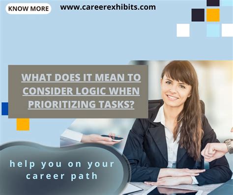 What does it mean to consider logic when prioritizing tasks quizlet