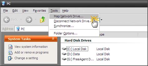 What does it mean to map a drive