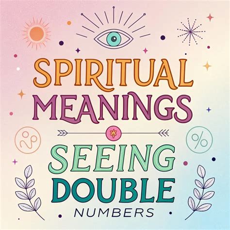 What does it mean to see double numbers