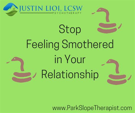 What does it mean to smother someone in a relationship