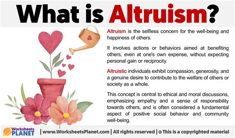 What does mean altruism