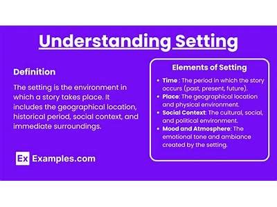 What does mean setting