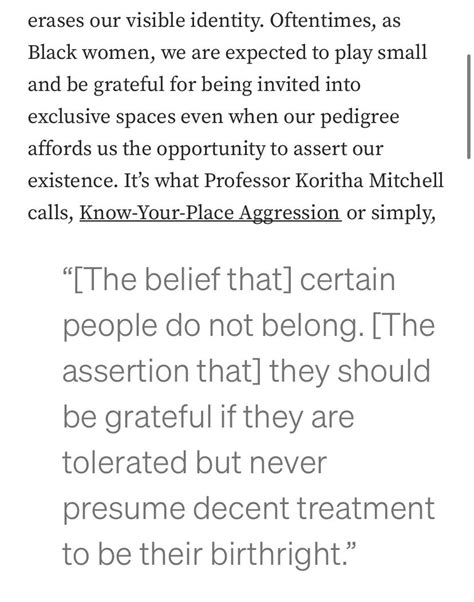 What does not knowing your place mean