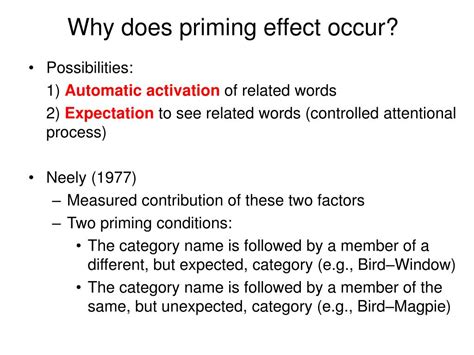 What does priming effect mean