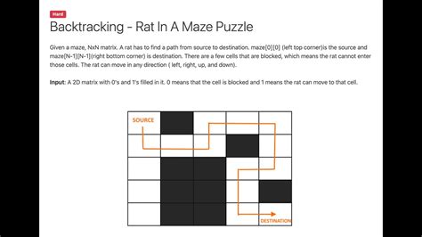 What does rat in a maze mean