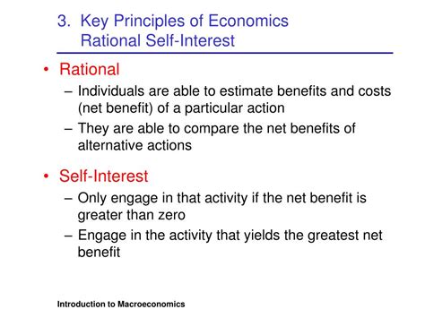 What does rational self interest involve