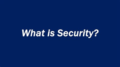 What does security mean in a relationship