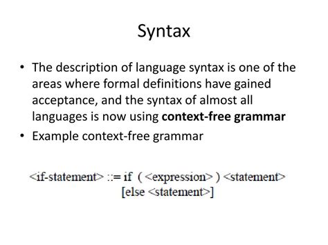 What does syntax mean in programming language