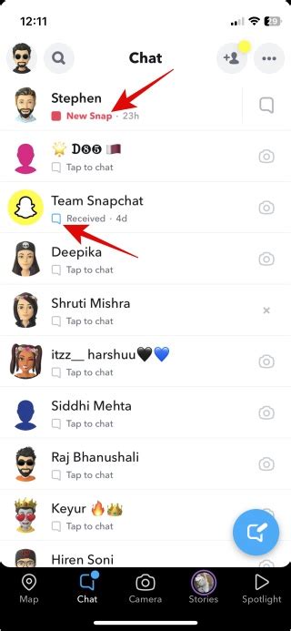 What does the mean on Snapchat