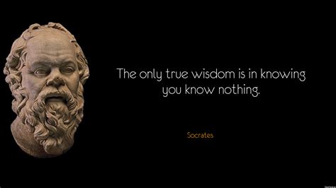 What does the only true wisdom is in knowing you know nothing mean