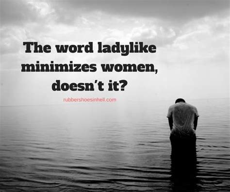 What does the phrase ladylike mean