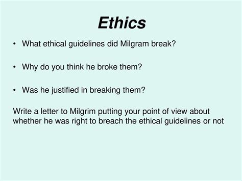 What ethical guidelines did Milgram break