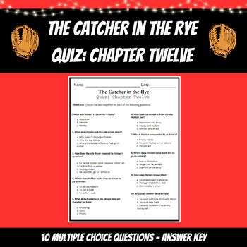 What happened in Chapter 12 in Catcher in the Rye